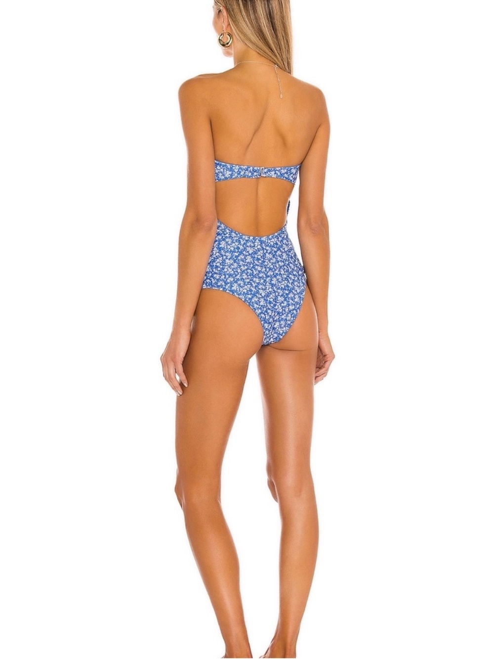 Tularosa - Dilara One-Piece in Blue Ditsy Blossom - Women’s - Lg - Picture 4 of 10
